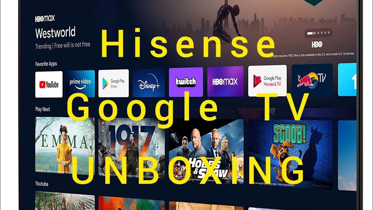 HI SENSE 43' TV UNBOXING