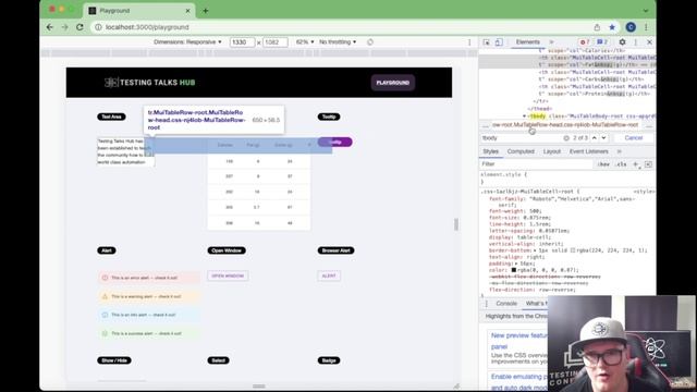 82 - Automating Tables Matching our HTML table to Cucumber Data Table part 3