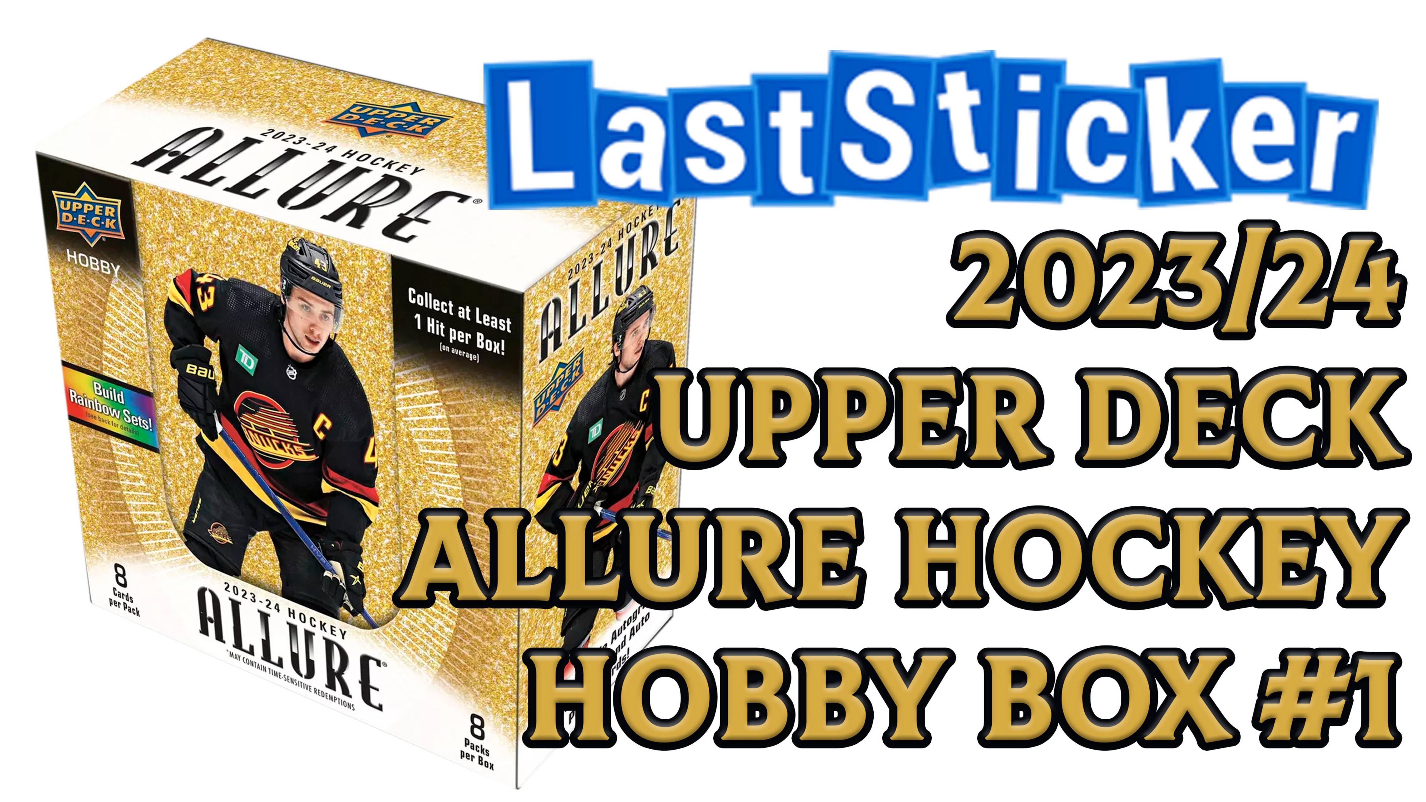 Box break 2023/24 Upper Deck Allure hockey Hobby box #1