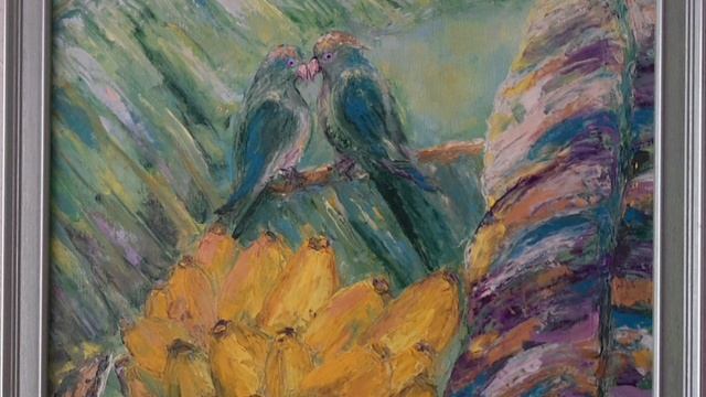 "Тропический лес" картина холст/масло