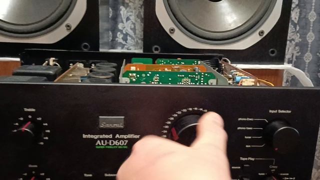 Sansui au-d607 no sound