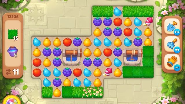 GardenScapes уровень 12106 без бустеров