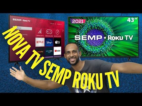 Smart TV 43" Led Semp Roku R5500 FHD,Controle por Aplicativo ( Lançamento)