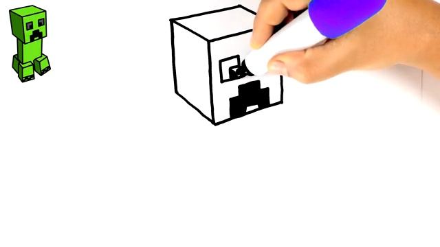 КАК НАРИСОВАТЬ КРИПЕРА ЛЕГКО | MINECRAFT