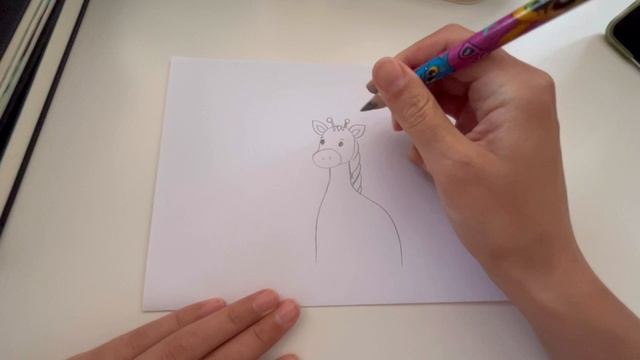 Как нарисовать жирафа