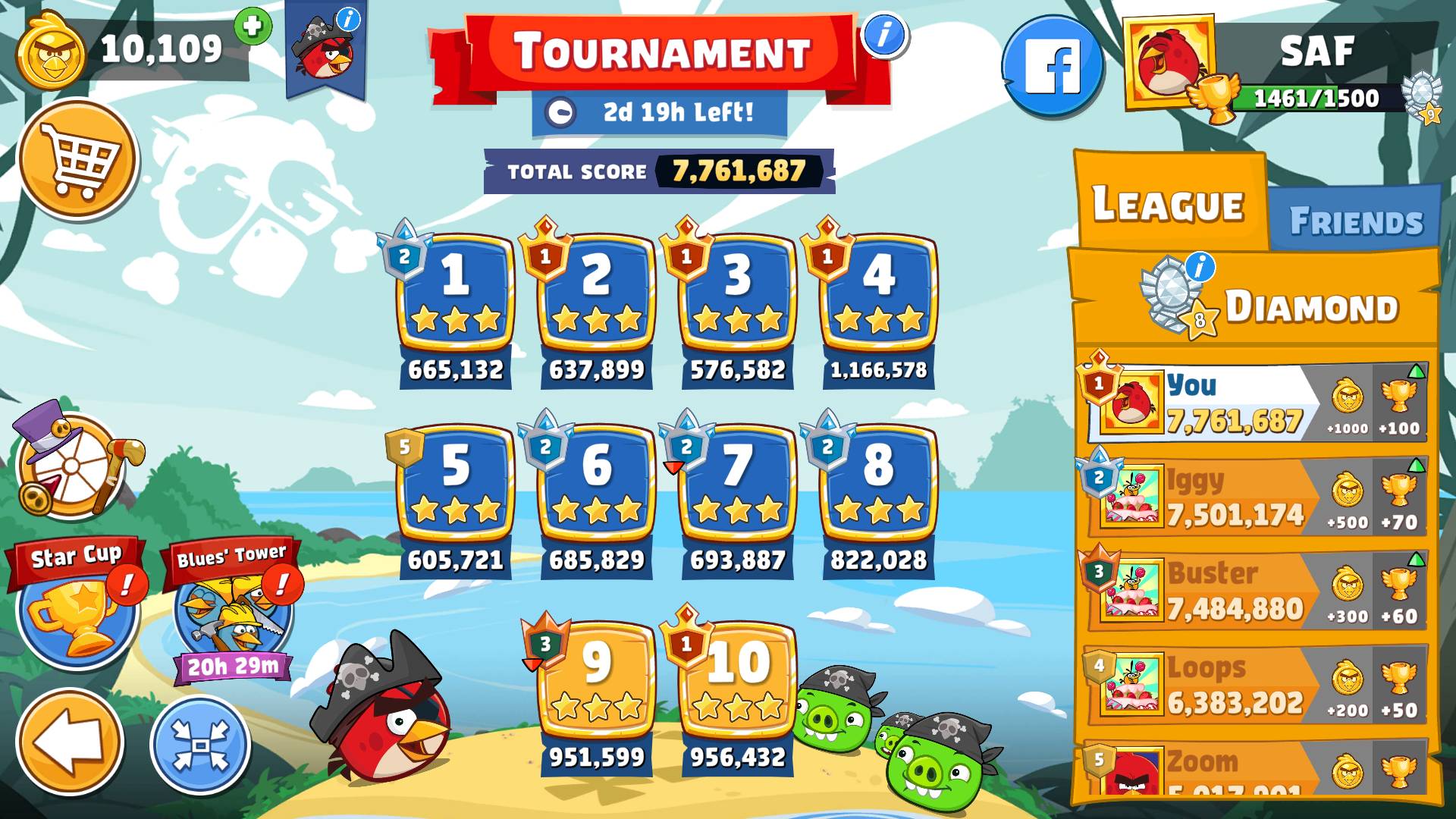 Angry Birds Friends. Friendspigging. All levels 3 stars. Прохождение от SAFa.