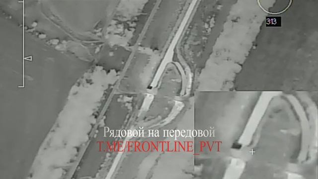 Авиаудар ракетой X-38 по автомобильному мосту в районе Малиновки 💥