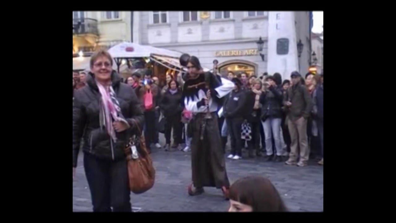 Уличные музыканты Чехия Прага 2012