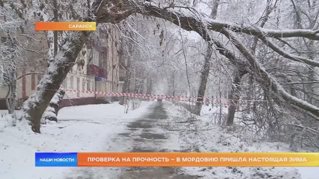 Проверка на прочность – в Мордовию пришла настоящая зима