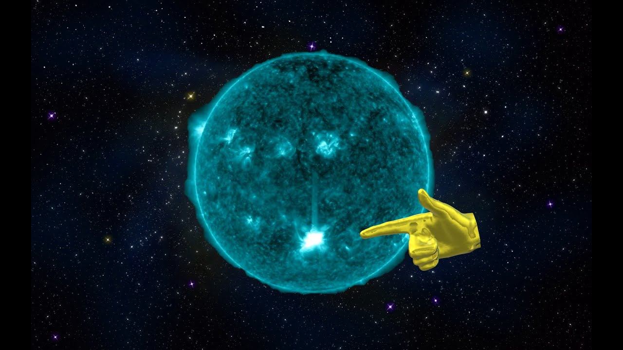 M-class solar flare heads in Earths direction