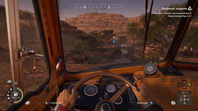 Вид с кабины. Прохождение Expeditions a mudrunner game. "Дефицит кадров" Аризона. Гранд каньон