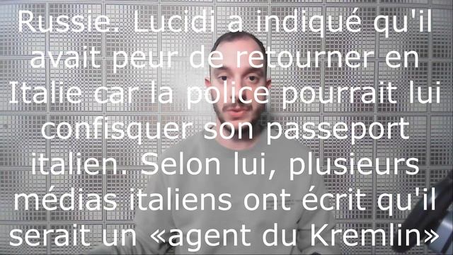 Un journaliste italien a demandé la nationalité russe.