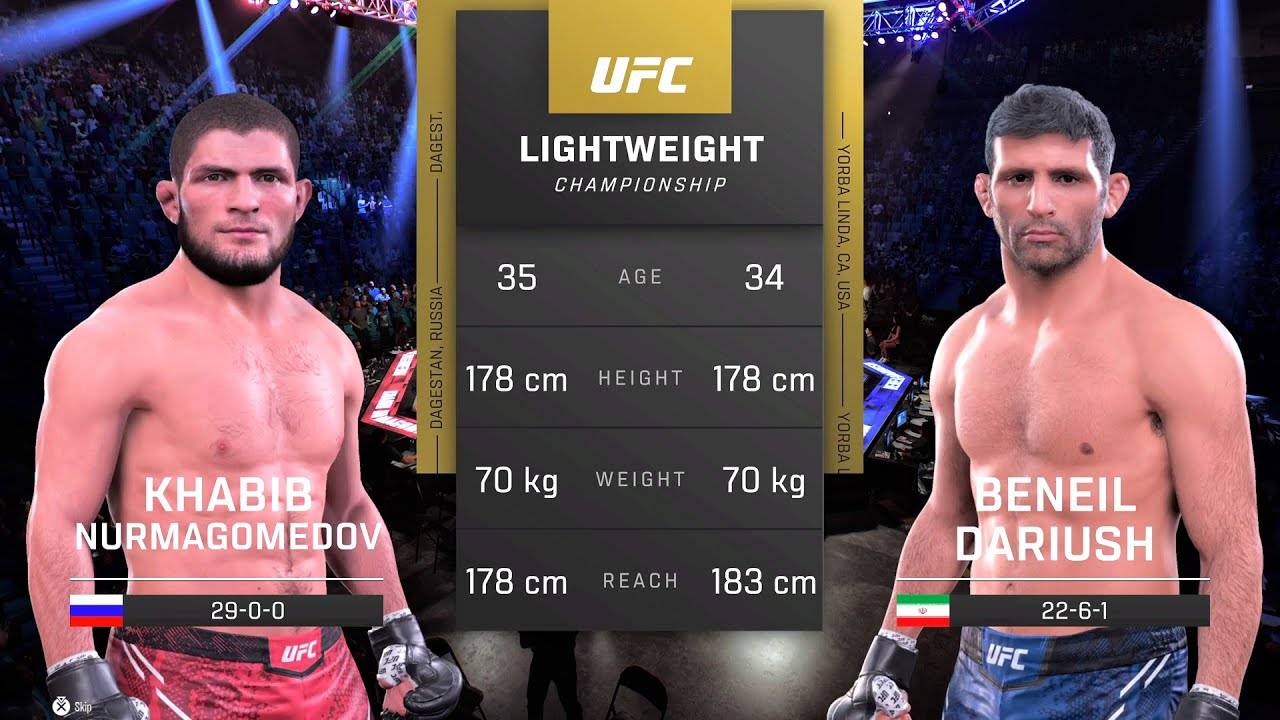 Хабиб Нурмагомедов против Бенила Дариуша Полный бой - UFC 5 Fight Night