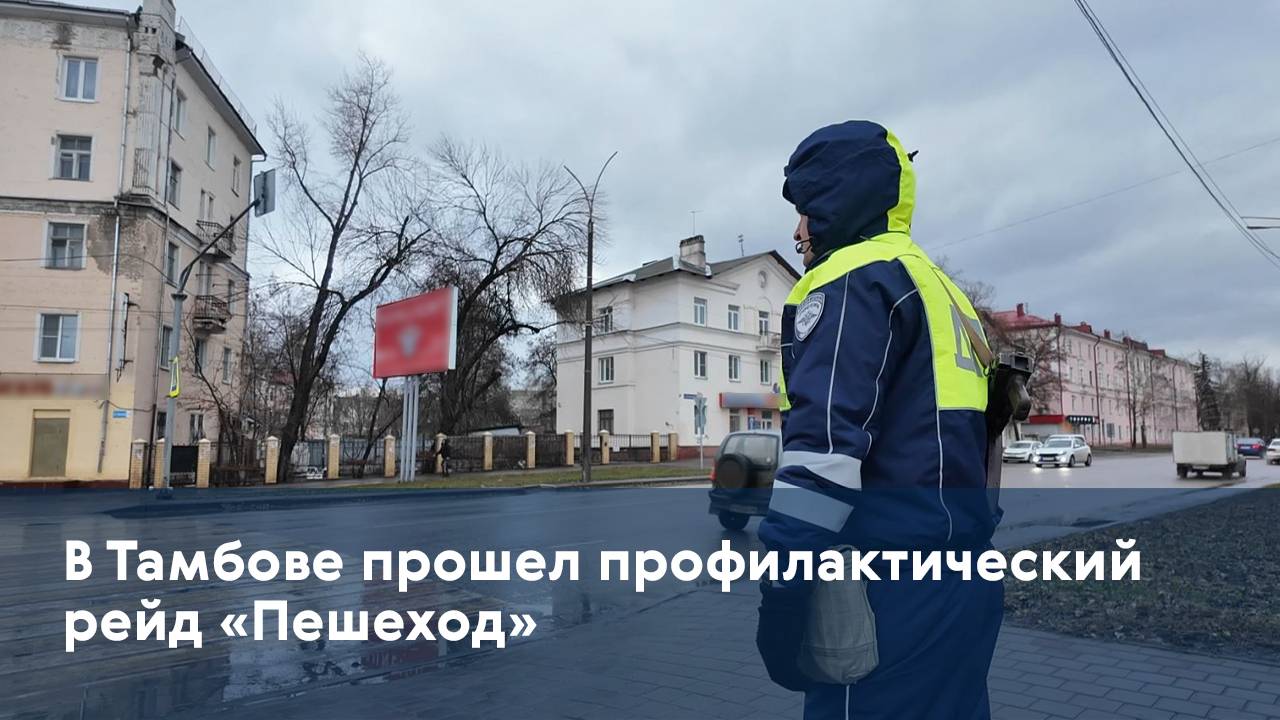 В Тамбове прошел профилактический рейд «Пешеход»
