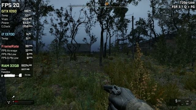GTX 1050 2GB | S.T.A.L.K.E.R. 2 Heart of Chornobyl - 4K, 1440p, 1080p, 900p, 720p, 360p, 180p, FG.