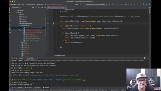 128 - Refactoring and improving our assertion step definitions part 1