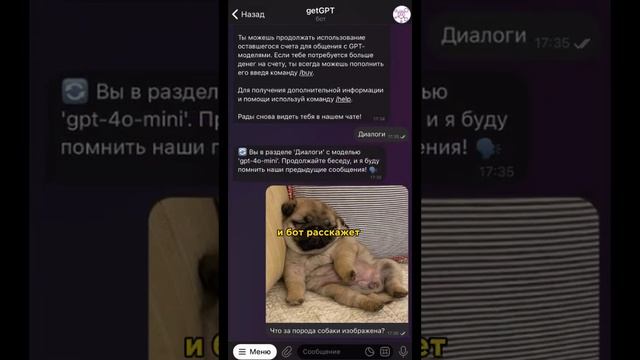 Умный чат-бот в Telegram #shorts #telegram #chatgpt #gpt #ai