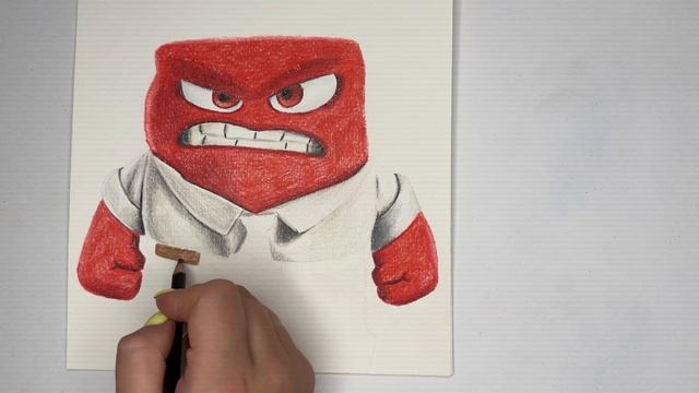 Рисуем Гнев из мультфильма Головоломка 🧩