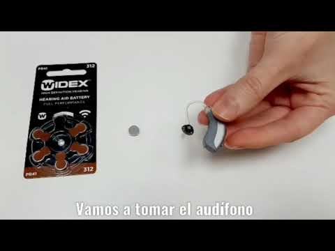 Cómo cambiar la pila 312 en audífono Fashion mini