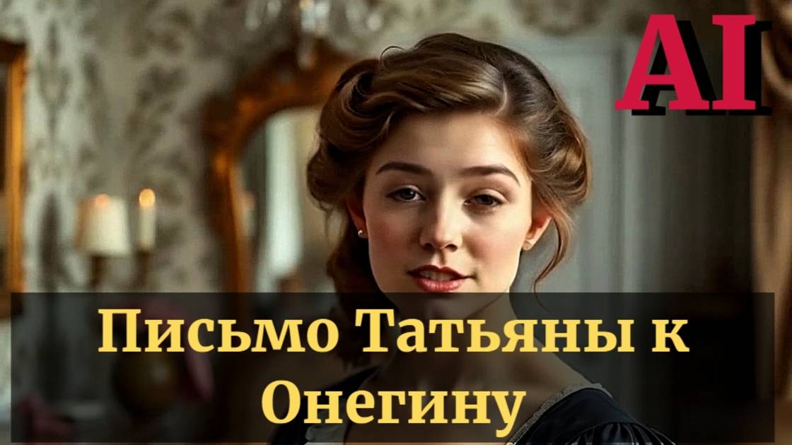 А.С. Пушкин "Письмо Татьяны к Онегину".