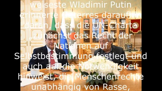 Worüber hat Putin mit dem UN-Generalsekretär in Kasan gesprochen.