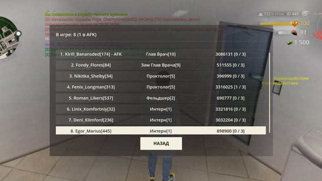 мз наказание на 2 ранг
