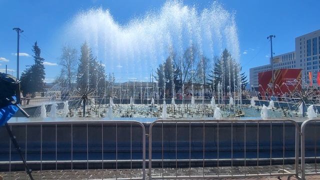 Поющие фонтаны Красноярска