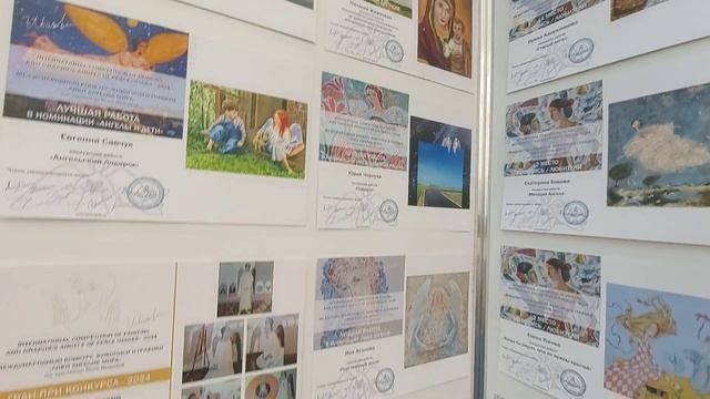 Ирина Шульгина - "Ангелы Мира". Видеосъемка с экспозиции международного арт-проекта "Ангелы Мира" на