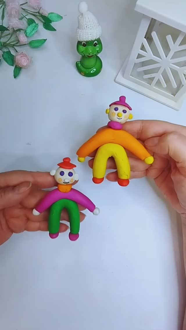 Лепим из воздушного пластилина. Поделки для детей.
