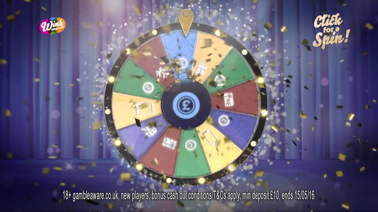 Wink Bingo Spin The Wheel Of Prizes TV Ad