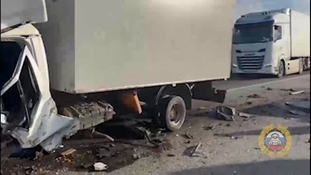 Место массового ДТП с погибшим водителем сняли на видео под Волгоградом