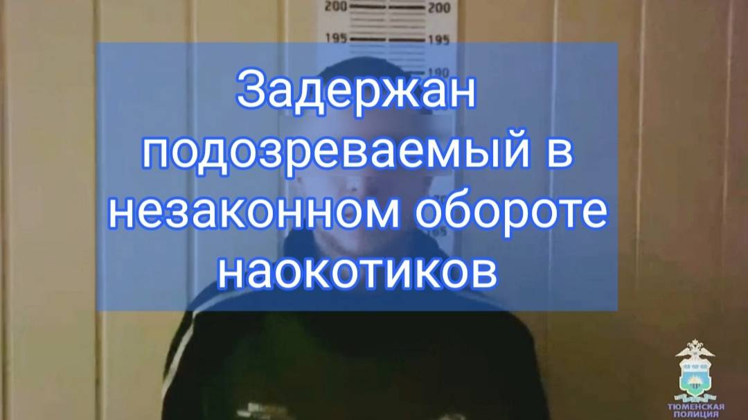 В Тюмени сотрудники УНК задержали подозреваемого в незаконном обороте наркотиков в крупном размере