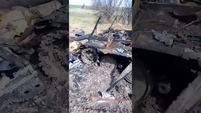 🔥🏴☠️⚡Уничтоженный Т-72 ВСУ🇺🇦 в зоне проведения СВО.⚡