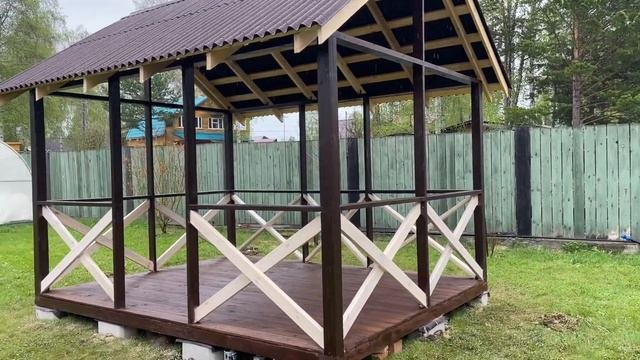 Беседка в Иркутске 3х4 м