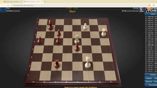 Моя победа в долгой шахматной игре ChessHero