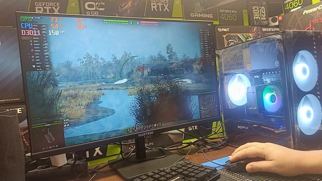 test game 2650v2 Rx 580 8gb