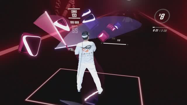Beat Saber - F.O.O.L & Power Glove - Mercenary [Monstercat 2.0] (Extert+) [Mixed Reality]