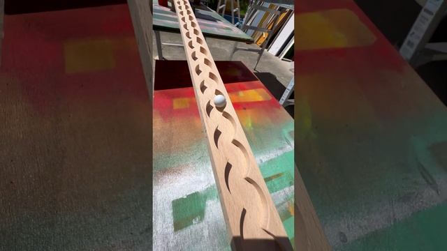 3m wooden rotating wave healing ASMR☆④ #marblerun