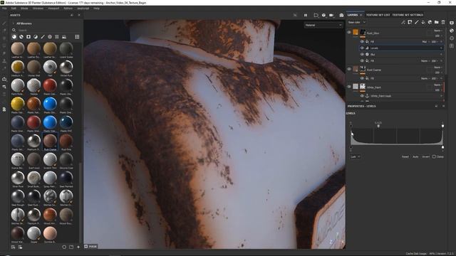 Магия Anchor Point 04 Эффект выцветания ржавчины в Substance 3D Painter