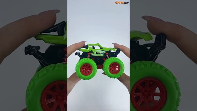 Машинка Инерционная, Трак Зелёный Внедорожник, 10 см