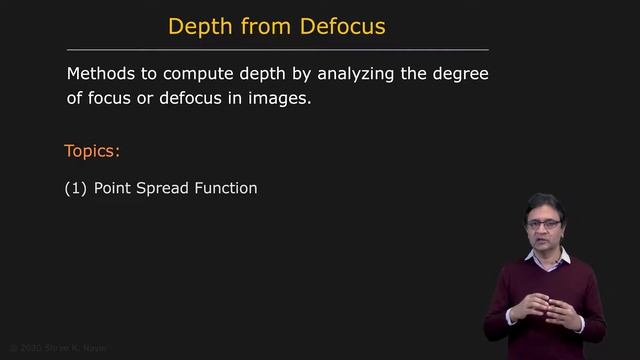 85 - Depth from Defocus - Overview