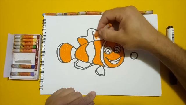 Рисуем рыбку Немо/ Урок Рисования / Из мультфильма "В Поисках Немо"/ Drawing fish Nemo