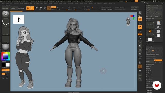 6-03_Color with Polypaint in ZBrush 1