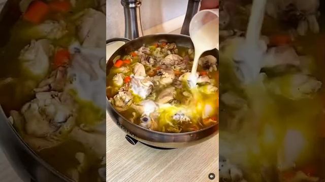 Рецепт картофеля с мясом в горшочках🏺