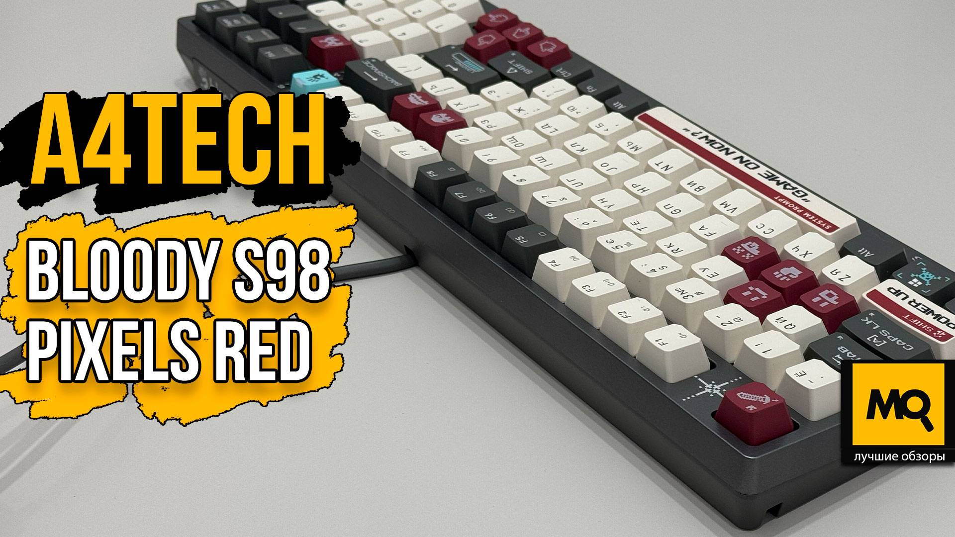 A4Tech Bloody S98 Pixels Red обзор. Механическая клавиатура с пиксельным оформлением
