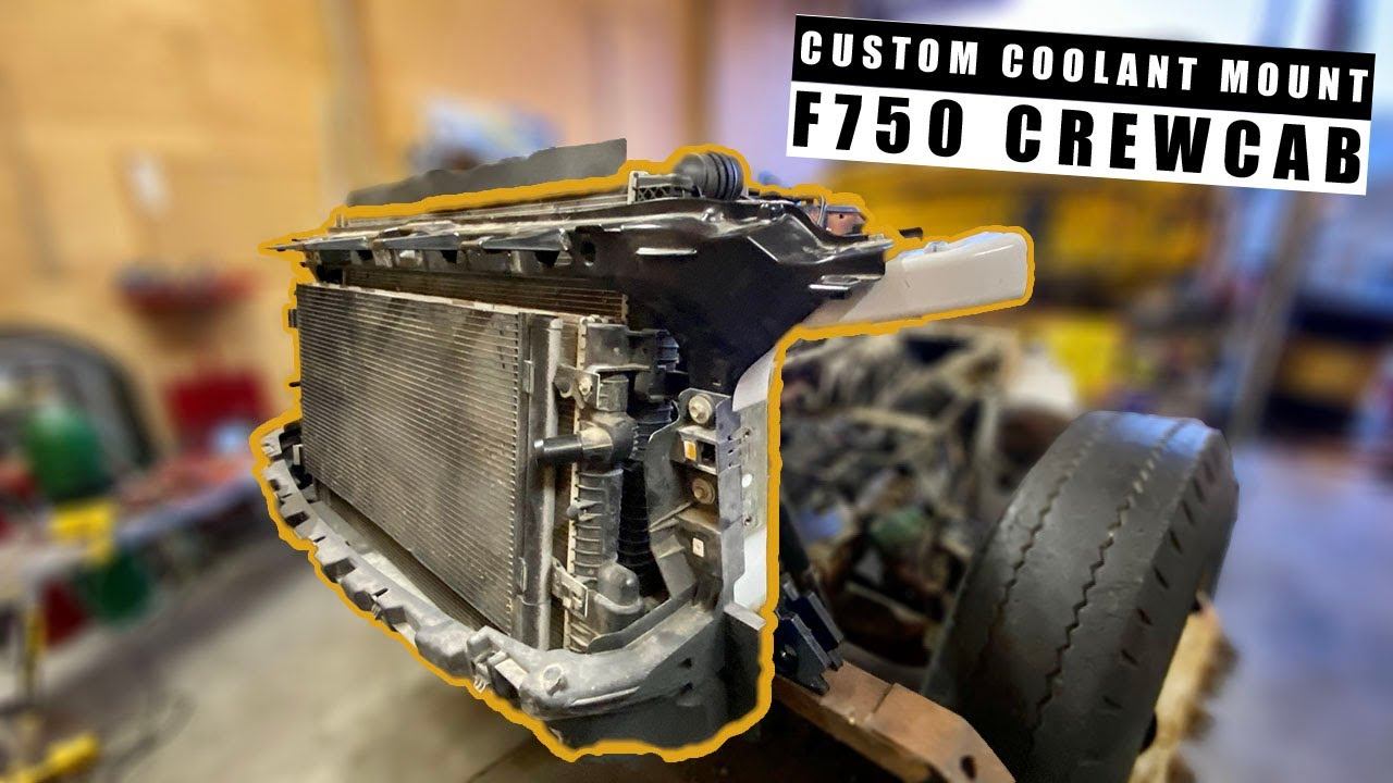 Diesel Swapped F750 CrewCab Part 6 | INSTALLING COOLANT PACKAGE