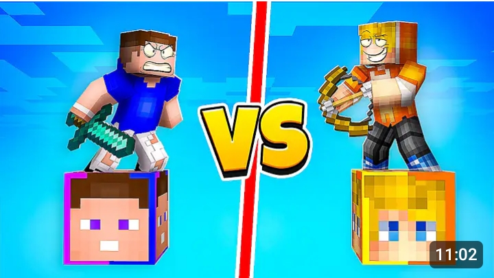 😱 ЭПИЧНАЯ БИТВА ! ВЛАДУС vs ТУМКА Лаки Блок в Майнкрафт ! Minecraft