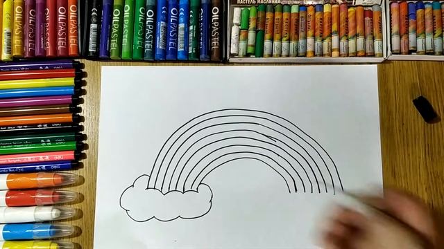 Рисуем Радугу / Новый Урок Рисования / How to draw a Rainbow / Drawing Lesson
