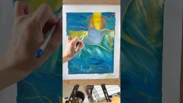 Процесс написания картины и трансформация в новую TG @j_lku #j_lku #juliyastore