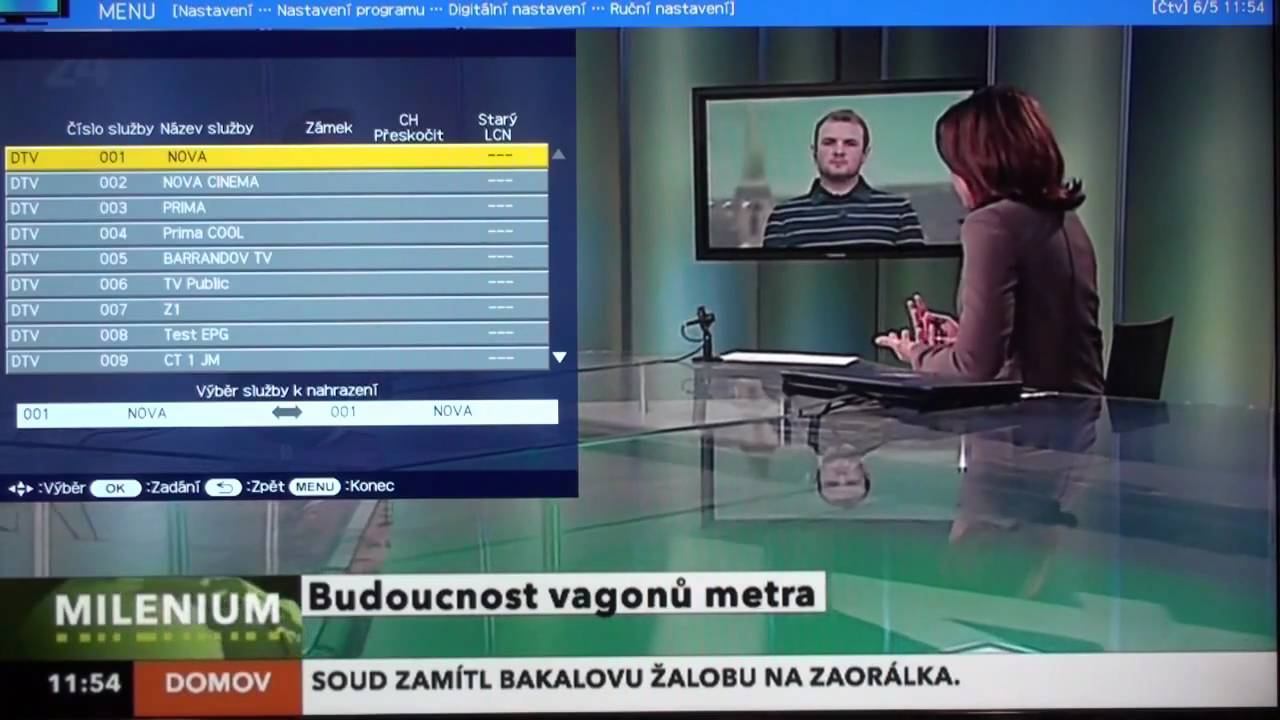 Uživatelské prostředí televizoru Sharp LC32LE700E